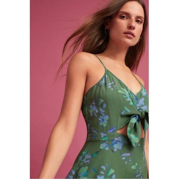 Anthropologie Dresses & Skirts - Tracy Reese Green and Blue Floral Dress